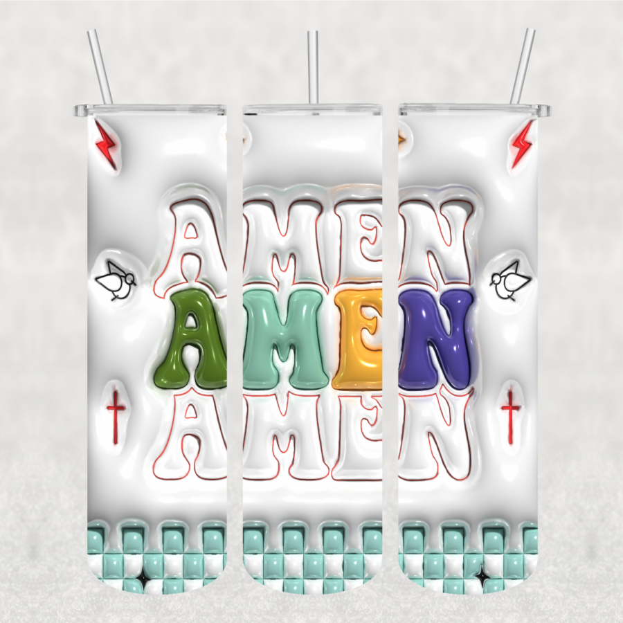 AMEN Stacked Inflated Tumbler Wrap