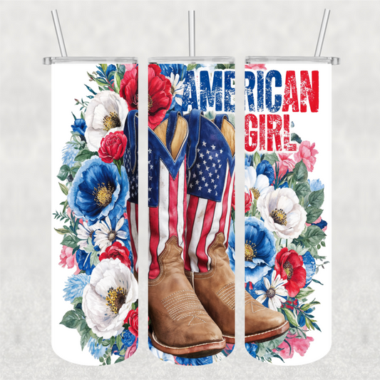American girl Ready-to-Press Tumbler Wrap