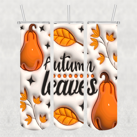 Autumn Leaves Ready-to-Press 20 oz Skinny Tumbler Wrap