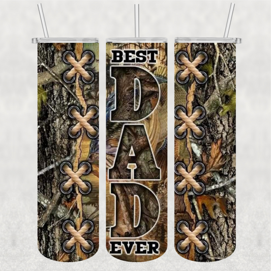 Best Dad Ready-to-Press 20 oz skinny tumbler wrap