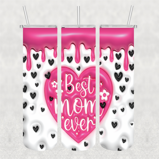 Best Mom Ready-to-Press 20 oz skinny tumbler wrap