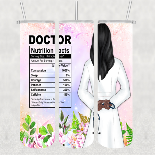Doctor Nutrition Ready-to-Press 20 oz skinny tumbler transfer