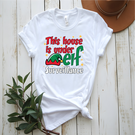 Elf Surveillence Christmas Ready-to-Press DTF Transfer