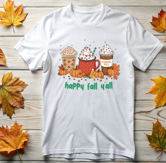 Happy Fall Yall, Autumn Ready-to-Press DTF Transfer