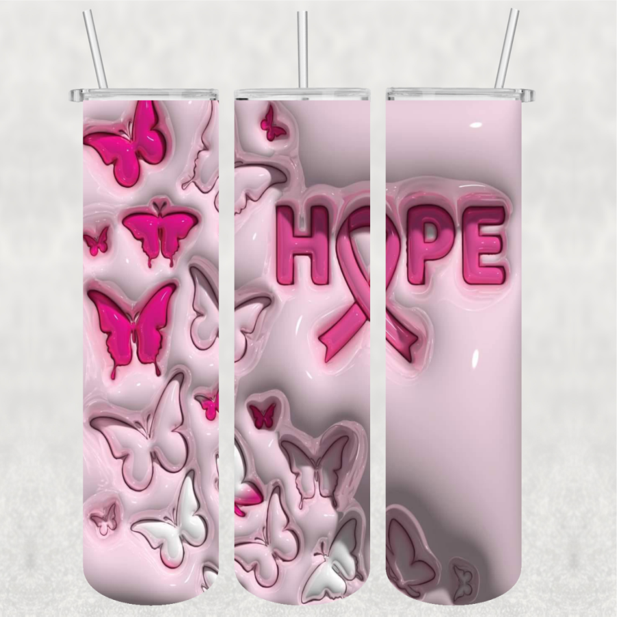 Hope Ready-to-Press 20 oz skinny tumbler transfer
