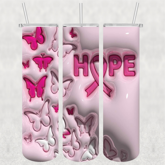 Hope Ready-to-Press 20 oz skinny tumbler transfer