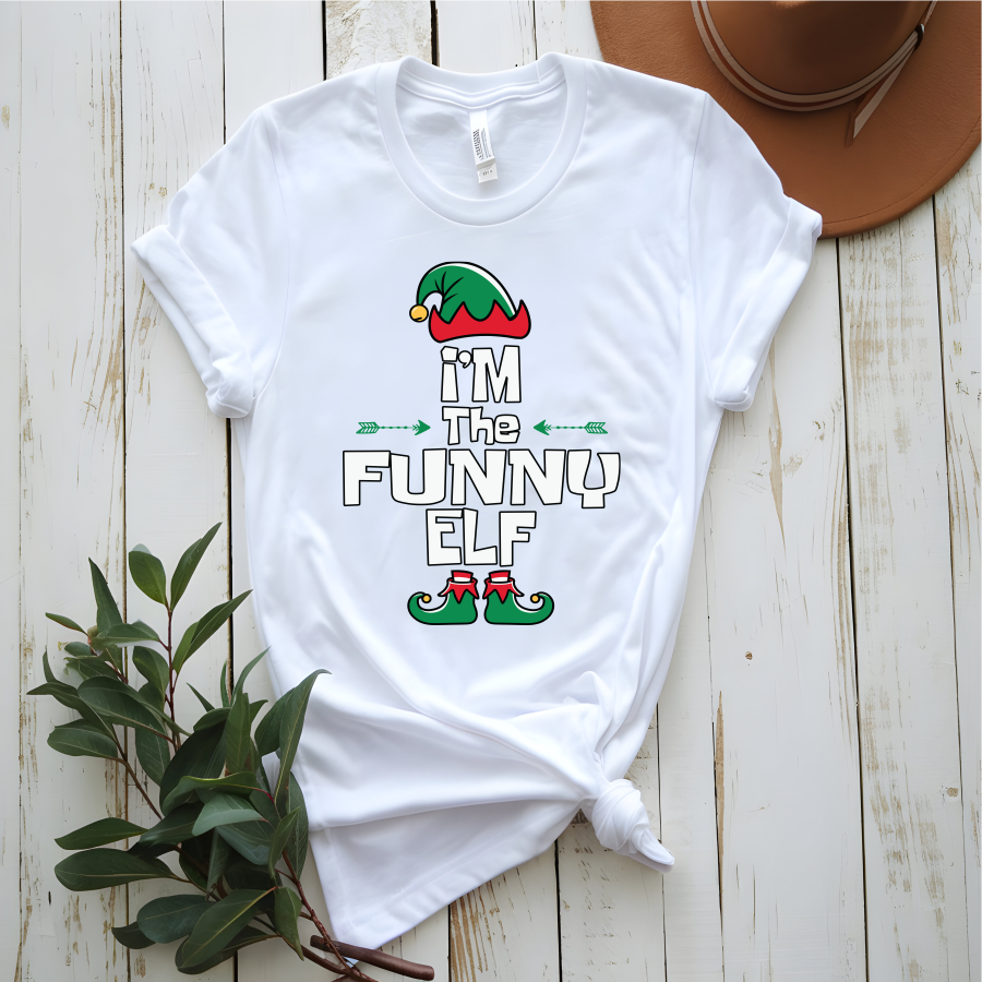 I'm the funny Elf, Christmas Ready-to-Press DTF Transfer