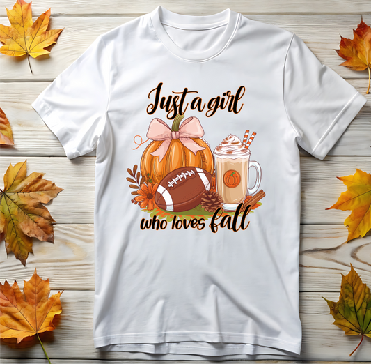 Just a girl who loves fall Ready-to-Press DTF Transfer